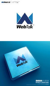 《Webtalk即時通信軟件Logo設計 顏麟設計與特尼工作室的創意聯盟》